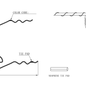 Preformed  guy wire type z for insulator 57/1-3